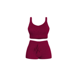 Fleece Knit Cardigan Set