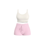 Fleece Knit Cardigan Set