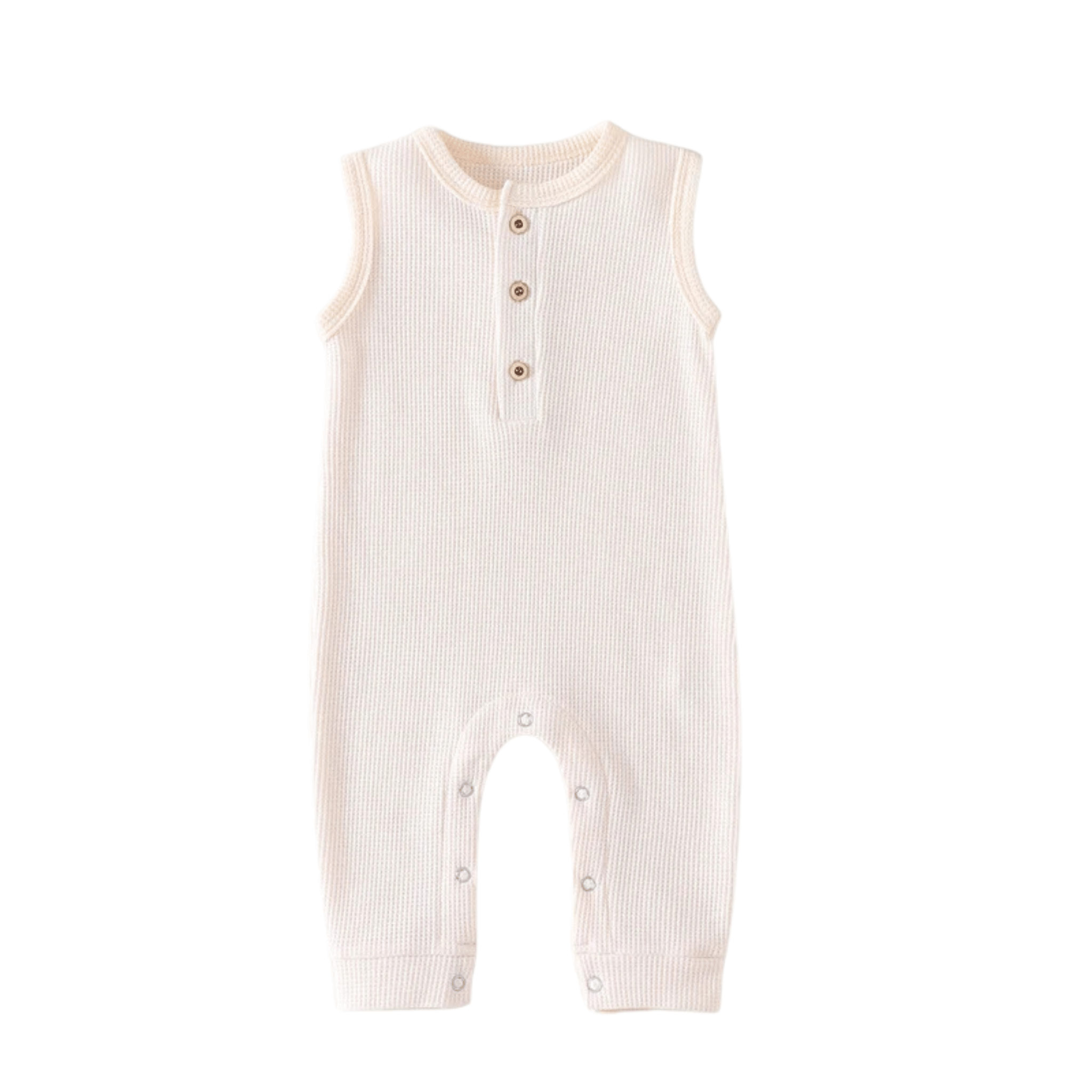 Waffle Sleeveless Romper
