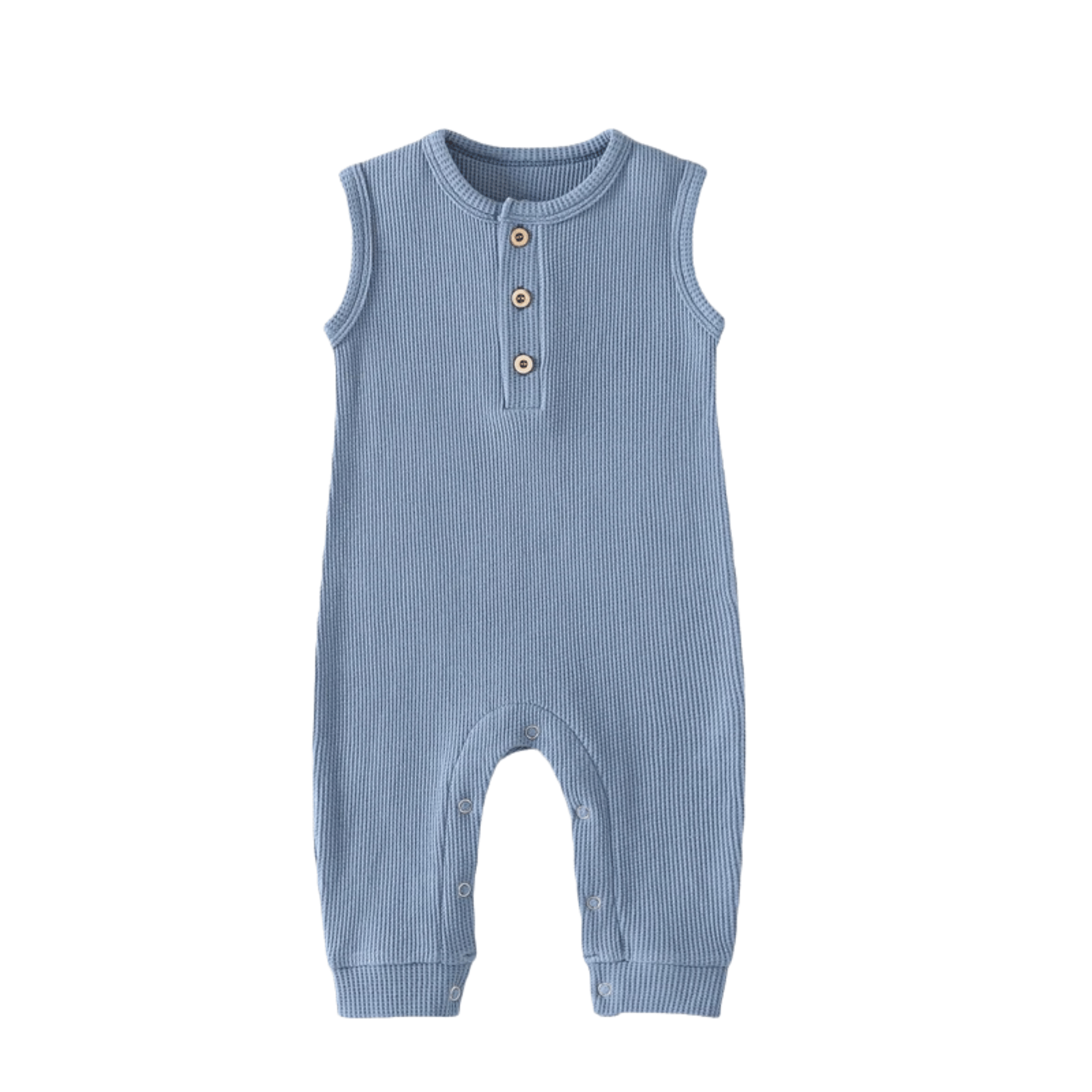 Waffle Sleeveless Romper