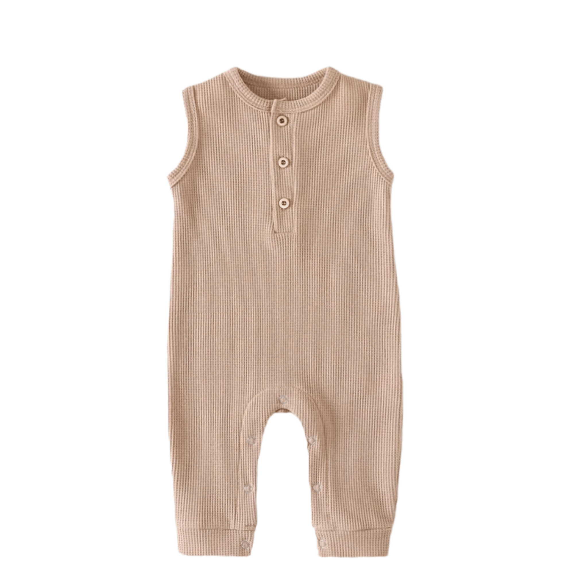 Waffle Sleeveless Romper