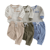 Waffle Stripes Two Piece Set