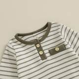 Waffle Stripes Two Piece Set