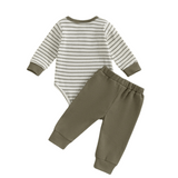 Waffle Stripes Two Piece Set
